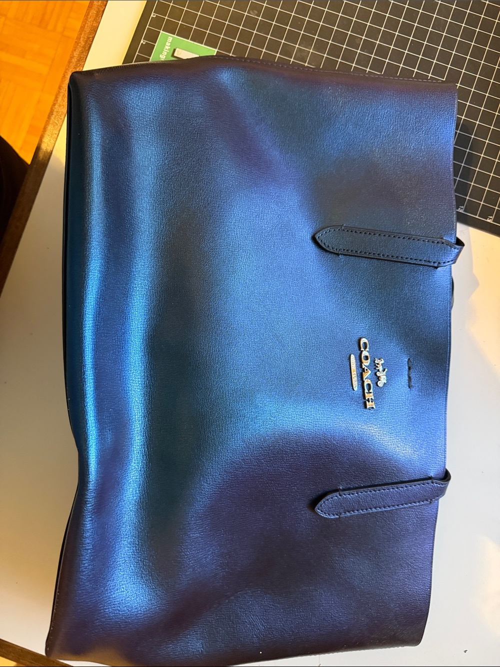 Coach Leather Tote Bag in Black - Picture 2 of 4